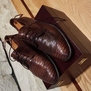 Mezlan Lizard Skin Dress Shoe